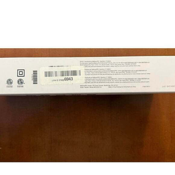 New BaByliss PRO Nano Titanium Flat Iron 1" Digital Ionic Hair Straightener 450° - Picture 4 of 7